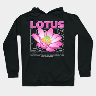 Lotus flower vector with typography Hoodie